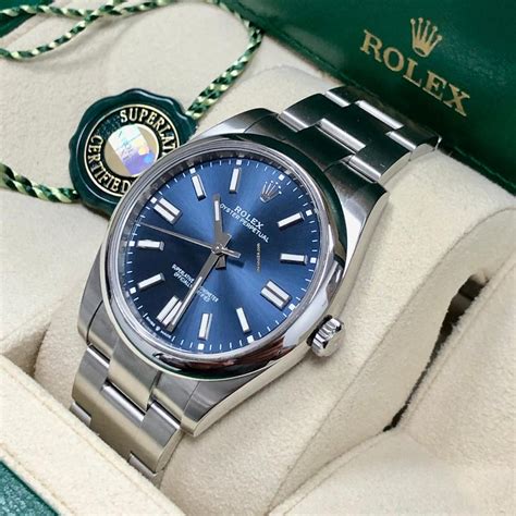 rolex oyster perpetual 31 blue|rolex 41mm date just mint dial.